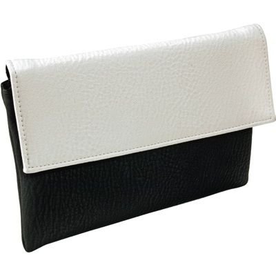Travel/Cosmetic Bag with Mirror - Black/White Pattern, Small