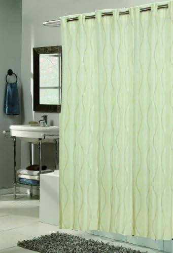 Extra Long, EZ-ON® "Bristol" Polyester Shower Curtain