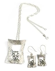 Sterling silver jewelry set, Heavenly Meadow