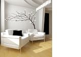 Tree Branches Flowers Huge Wall Mural Decal Sticker