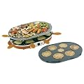 Orva - 14233-56 - Convivial - 1200 W - 3 Fonctions: Raclette / Pierre � Griller / Multi-Cr�pes - 8 po�lons Anti-Adh�sifs