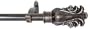 Window Curtain Rod / Drapery Rod 28 Inch - 48 Inch Feather Bronze W/gd