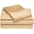 Andiamo Resorts Collection 420-Thread Count Cotton Queen Sheet Set, Gold