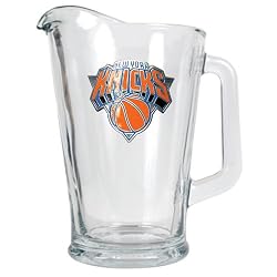 New York Knicks 60oz Glass Pitcher - Primary Logo NBA Basketball