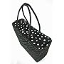 Straw Tote Bag Black