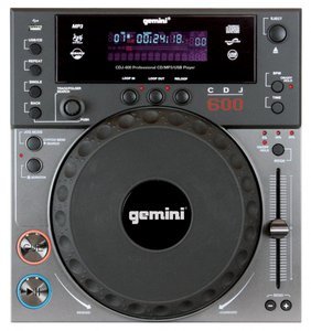 Gemini CDJ 600 Professional Table Top Cd Player with CD/MP3/USB Capabilities and Built in Scratch Effect Gemini CDJ 600 Professional Table Top Cd Player with CD/MP3/USB Capabilities and Built in Scratch Effect