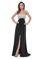 Sexy Sleeveless Cocktail Floor Length Lace Beaded  Sequined Chiffon Sweetheart Evening Dress/Prom Dress/Party Dress/Wedding Dress  With a Bow(s)
