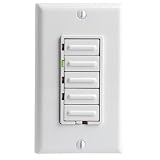 Dimmer Switches: Leviton Decora Style 4 Level Dimmer 500W White #R12-06161-00W