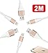 iPhone Cable, OTISA 3-Pack High Speed Heavy Duty Lightning to USB Cable Charging Sync Cord for iPhone 5se/6s/6/5, iPad Air/Mini,iPod Nano/Touch, Compatible with iOS9 - [ 6Ft Gold ]
