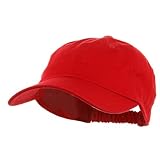 Washed Ladies Polo Caps-Red W32S62D