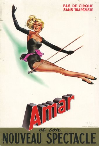 Amar et son Nouveau Spectacle 1962 Circus Art Print