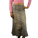 Womens J. Crew long denim skirt.