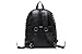 iMaySon Hot Western Gossip Girl Punk Skull PU Leather Women Backpack Shoulders Book Bag (Black)