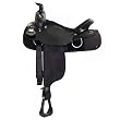 15" 16" FQHB Fabtron Black Synthetic Saddle