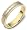 14 Karat 5mm Titanium & Yellow Gold Wedding Band Ring - 6.25
