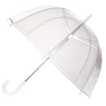 Bubble Umbrella Clear Dome Rain Umbrellas (Great Gift Idea for Women & Girls)