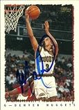 Mahmoud Abdul-Rauf Autographed/Hand Signed Basketball Card (Denver Nuggets) 1995 Topps #325