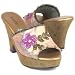 Kenzie Comical Womens Slides, Sandals Size 7.5 Rose Velvet
