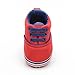 DZT1968® Unisex Baby Canvas Soft Sole Casual Sports Shoes Prewalker Sneaker (9~12 Months, Red)