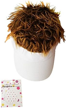 Asstd. Hats w Faux Spiky Hair in Asstd. Colors, 1 Pack 3D Nose Body Art Tattoo - Kids