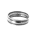 Sterling Silver 4mm Plain Polished Finish Toe Ring with Braided Edge image 2