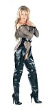 ANGIE, 5 Heel Cow Leather Chap Boots by Ellie Shoes