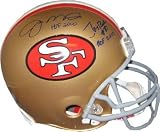 Joe Montana Autographed/Hand Signed San Francisco 49ers Full Size Proline Helmet w/Rice Hall of Fame