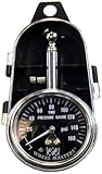 Wheel Masters 8216 Dual Tire Pressure Gauge with Quick Release Air Button - 160 lb.