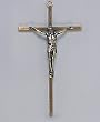 Fine All Metal Bronze Tone Crucifix - Wall Mount - 8'' in Height - IMPORTED FROM ITALY