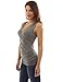 PattyBoutik Women's V Neck Ruched Side Tank Top