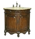 24" Space Saver Corner Shape Bathroom Vanity - Model Q030-CM Bayview