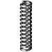 Compression Spring, 302 Stainless Steel, Inch, 0.12" OD, 0.022" Wire Size (Pack of 10)