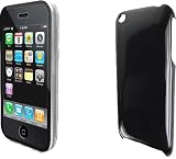 MaryCom Black Case H�lle Tasche f�r Apple iPhone 3G 3Gs mit Displayschutz