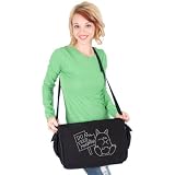 Do Not Feed Monster Grey Messenger Bag