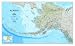 Map of Alaska Maps Art Poster Print, 38x23