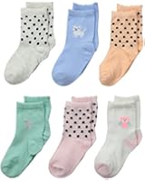 Carter's Baby-Girls Newborn Girl 6 Pack Fall Garden Computer Sock Bootie