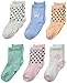 Carter's Baby-Girls Newborn Girl 6 Pack Fall Garden Computer Sock Bootie