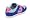 DC PURE LADIES LEATHER & SUEDE SKATE SHOES BLUE/PINK