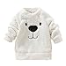 Timall Baby Cute Bear Furry White Comfortable Soft Thick Wool Sweater