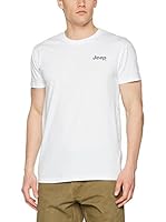 Jeep Camiseta Manga Corta O100665 (Blanco / Gris Oscuro)