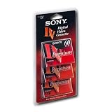 Sony Mini-DV Cassettes (DVC) Premium series 60 Minute  (3-Pack)