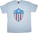 Marvel Comics Captain America Shield Vintage Light Blue T-Shirt Tee