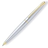 Cross ATX Medalist Ball-Point Pen with Two-Tone Combination Of Polished Chrome and 23 Karat Gold Plated Appointments