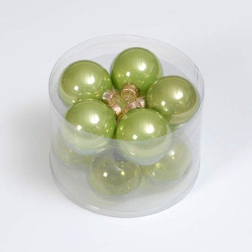 Lime Green Glass Baubles