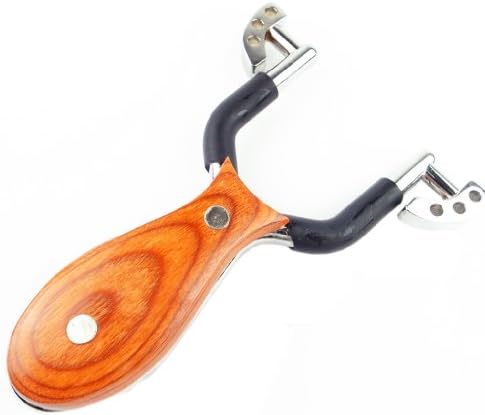 Stone Club Wood Handle Tyrannosaurus Slingshot Pocket Dual-use Catapult Outdoor Hunting - 5.3x3.7x0.27 S0312
