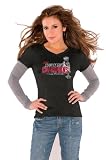 Chicago Blackhawks Women's 2010 Stanley Cup Champions Long Sleeve Layered Tissue T-Shirt - by Alyssa Milano