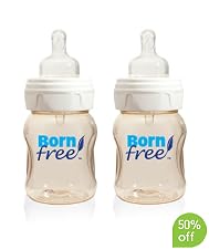 BornFree™ BPA free bottles 160ml - 2pk