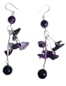 Preciozzo Boucles d'oreilles en Améthyste 8 mm sur Argent massif 925