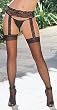 Dreamgirl Women's Sheer Garter belt Pantyhose