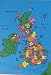 POLITICAL BRITISH ISLES MAP PLAYCLOTH - write on it and simply wipe clean!